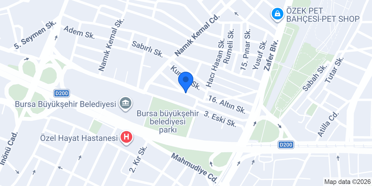Zafer Taksi konumu