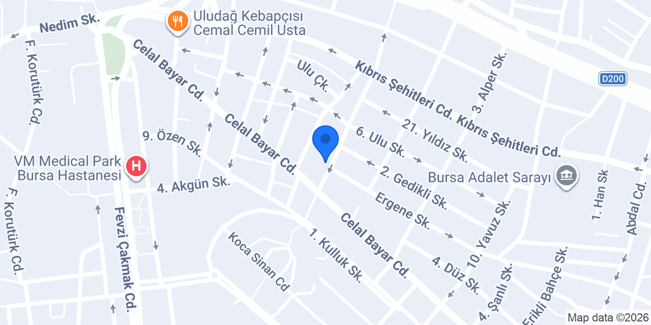 Altıngül Ekmek konumu
