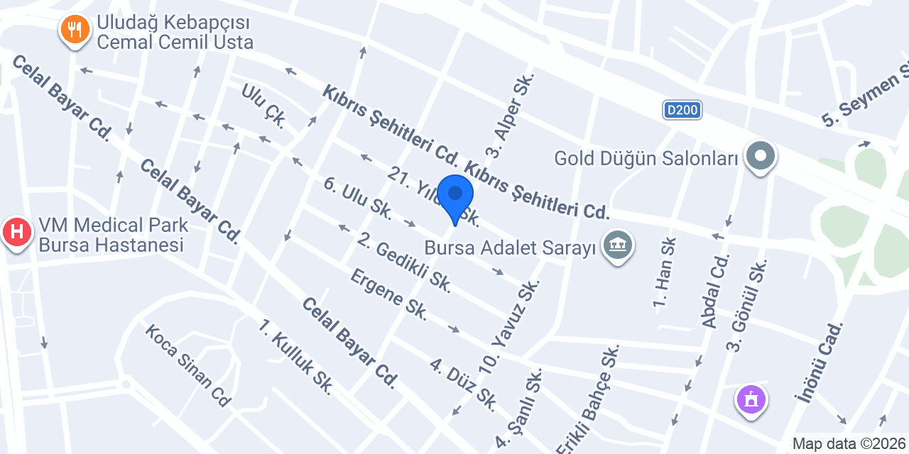 Turan Yangın Bursa I Turan Ticaret konumu