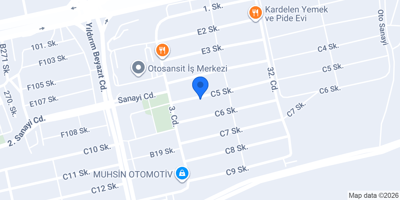 Maz Garage konumu