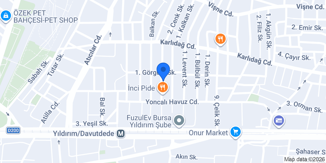 Bursa Fırça Sanayi A.Ş konumu