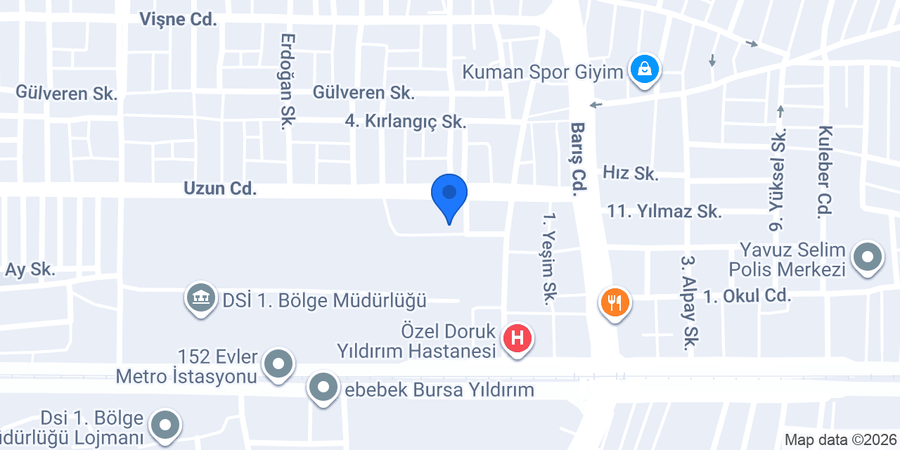 Bursa Nida Davet & Organizasyon konumu
