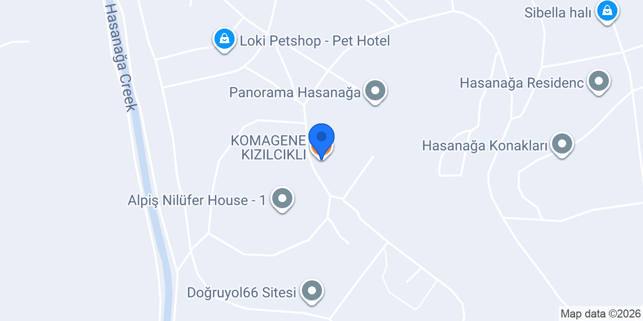 KOMAGENE KIZILCIKLI konumu