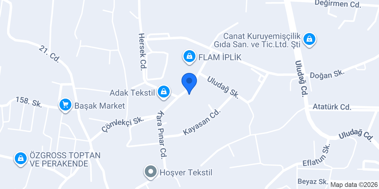 HNT Teks Konfeksion San.Tic.Ltd.Şti. konumu