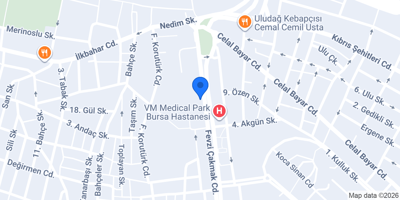Emlak Katılım Bursa Şubesi konumu