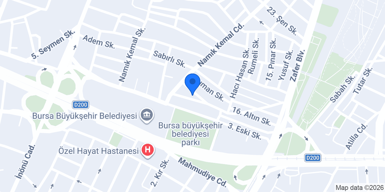 Forvet Garage Bursa konumu