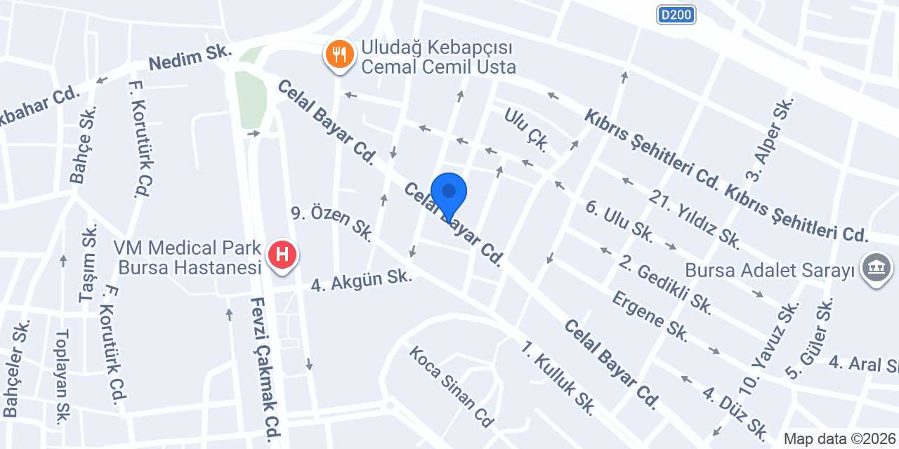 Akyüzler Yapı malzemeleri konumu