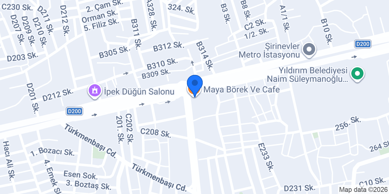 Maya Börek Ve Cafe konumu
