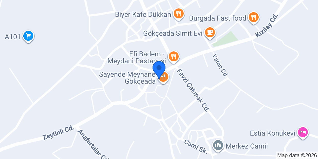 Gökçeada çilingir ve Oto anahtar konumu