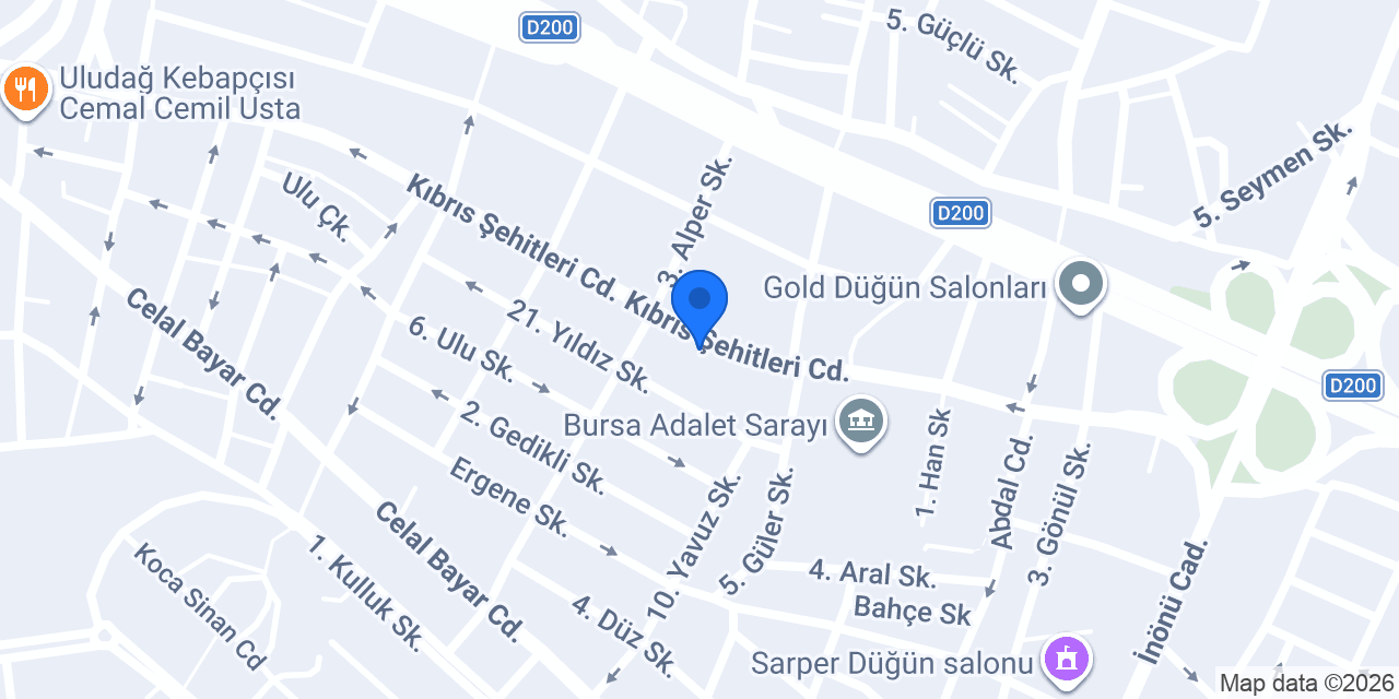 Bursa Ay Çiçekçilik konumu