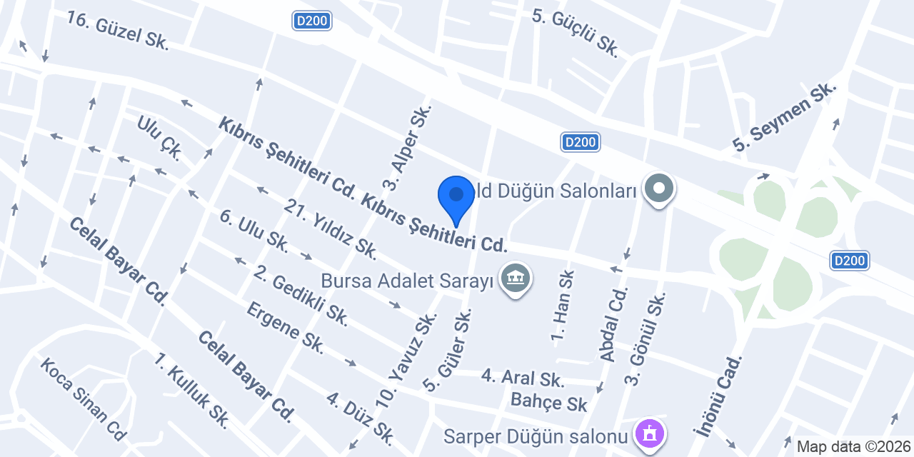 Bursa Tanıtım konumu