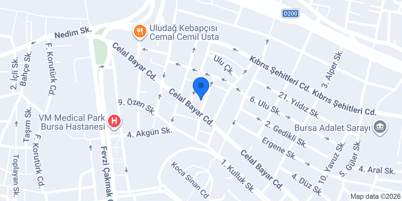 Korkmaz Çiçekçilik konumu
