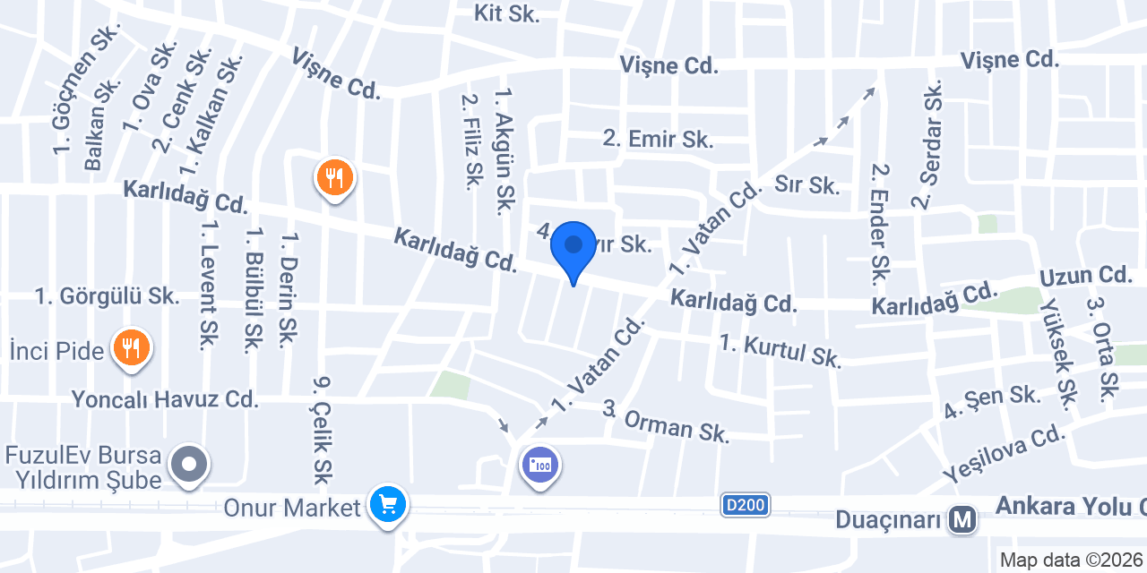Derin Elektrik S.Derin konumu