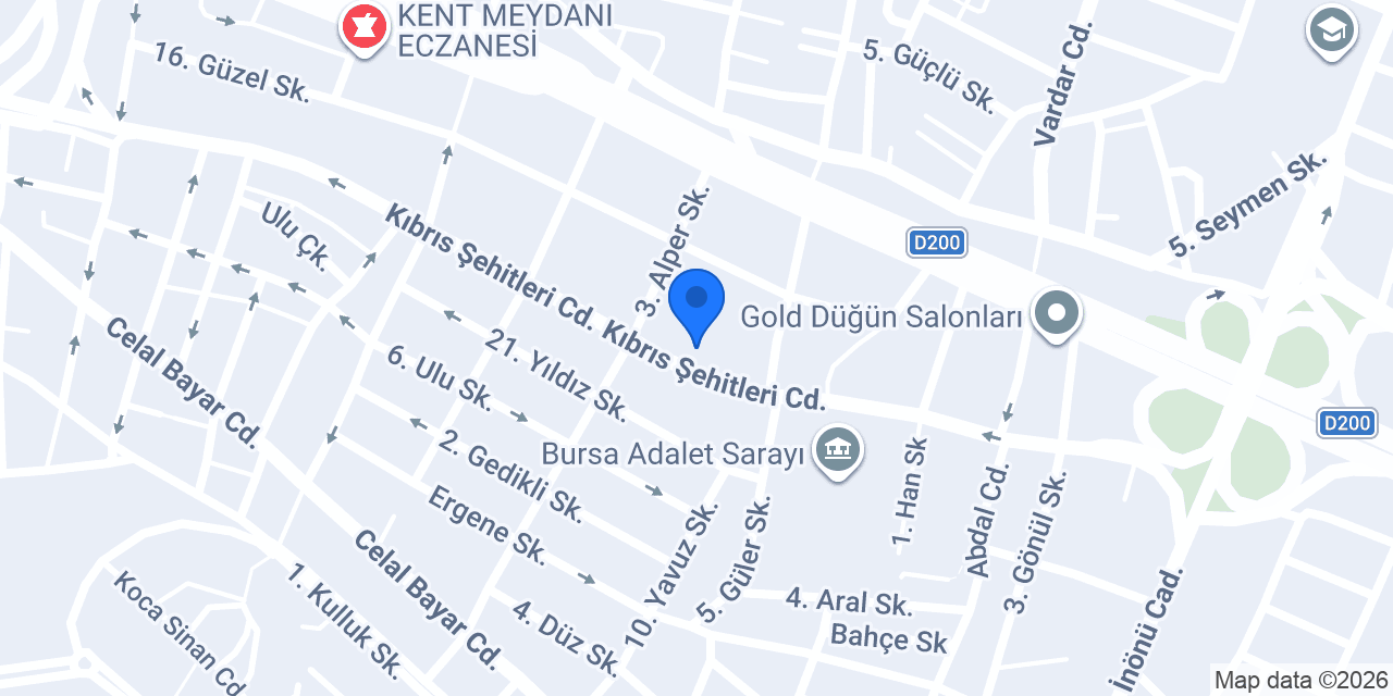 Doruk Hukuk Bürosu konumu