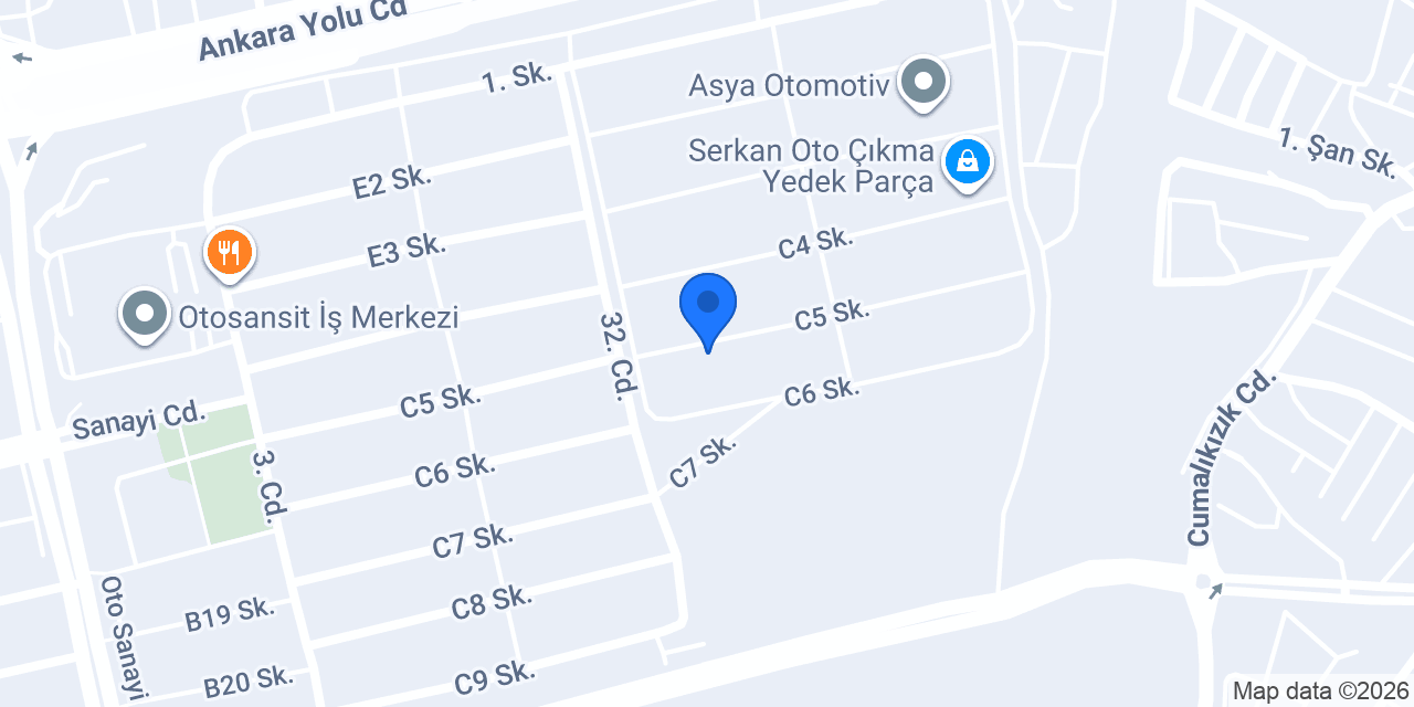 Kutluca Tekstil konumu