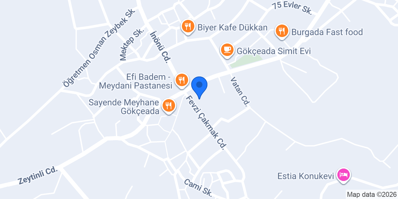 Gökçeada Belediyesi konumu