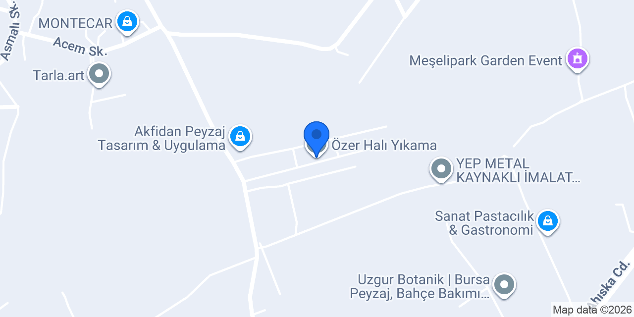 Özer Halı Yıkama konumu