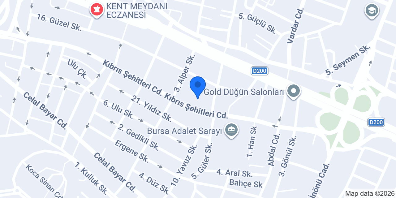 Başarı Ekspertiz - Sigorta Eksperi B.Serdar Gökeer & S.Okan Gökeer konumu