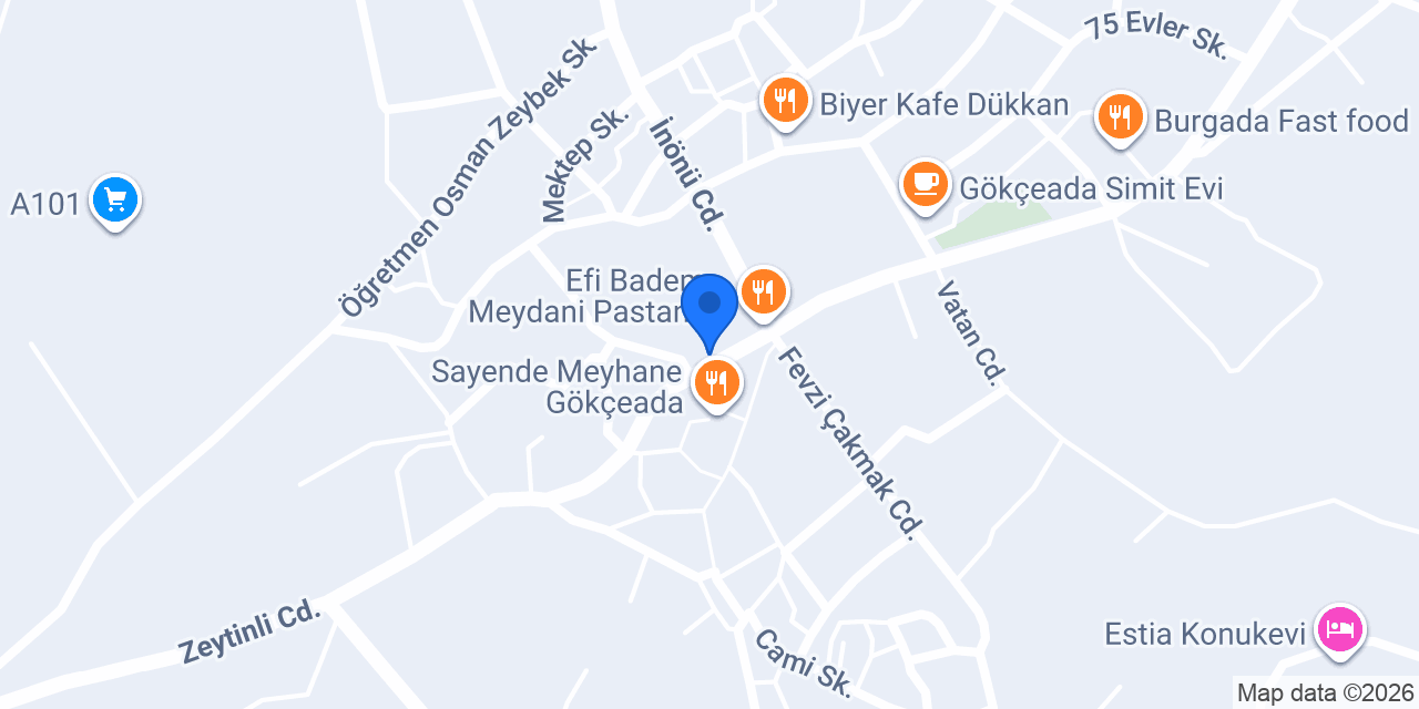 CAN ET GÖKÇEADA konumu