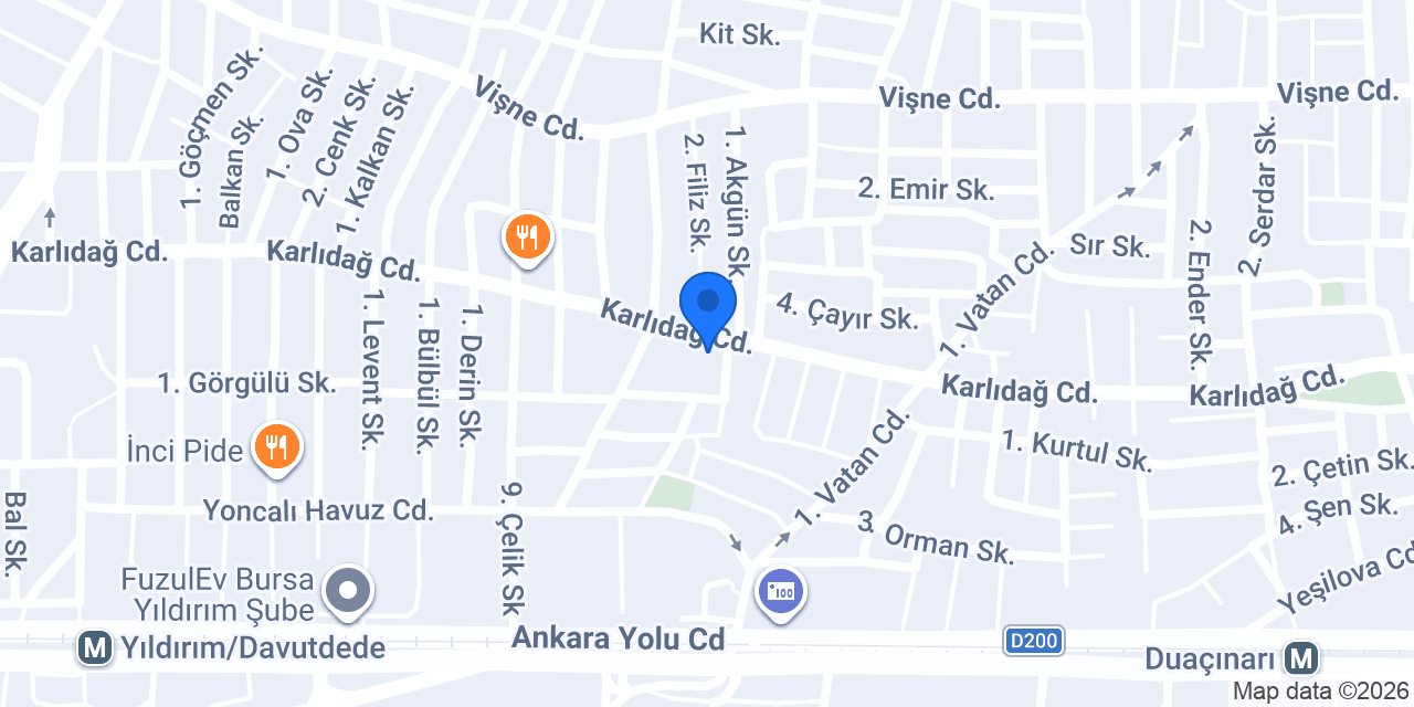 BFM ÇELİK YAPI konumu