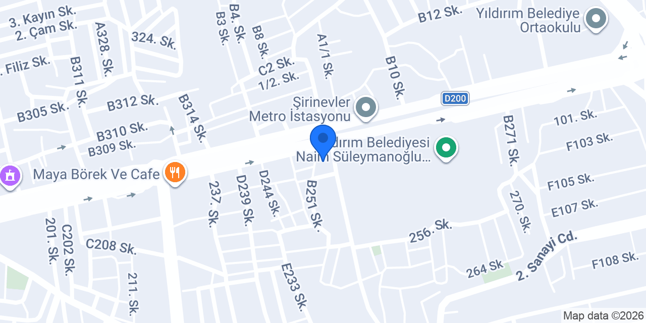ŞİMŞEKLER AVM konumu
