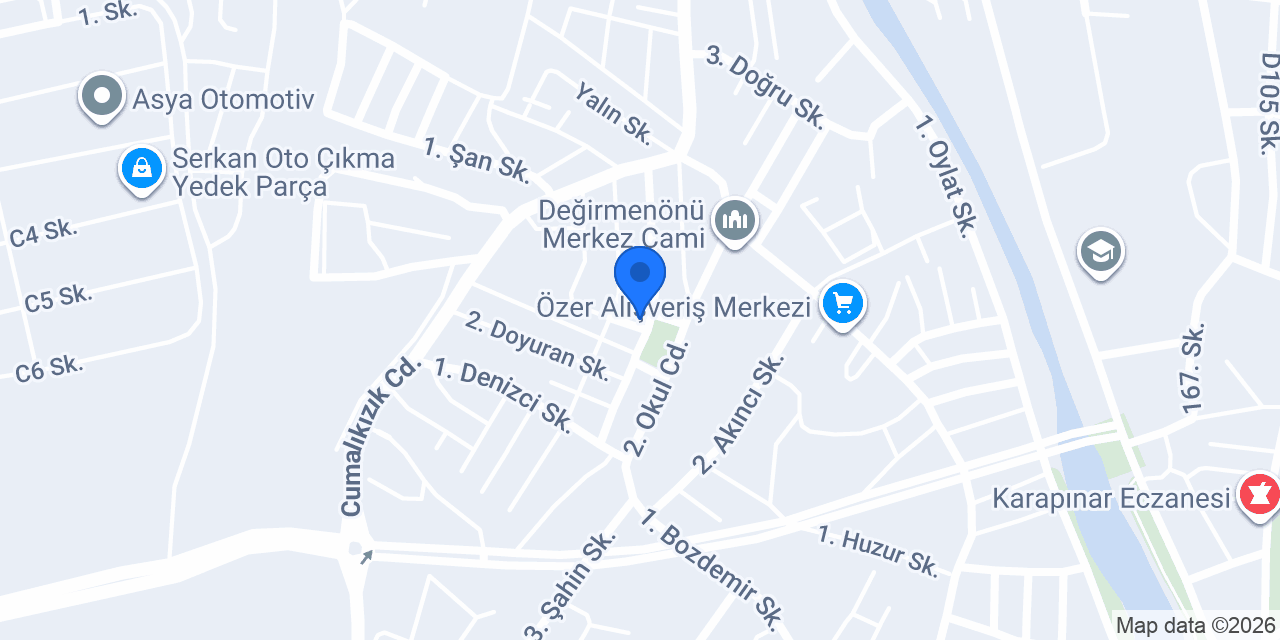 Ptt - Değirmenönü Şubesi konumu