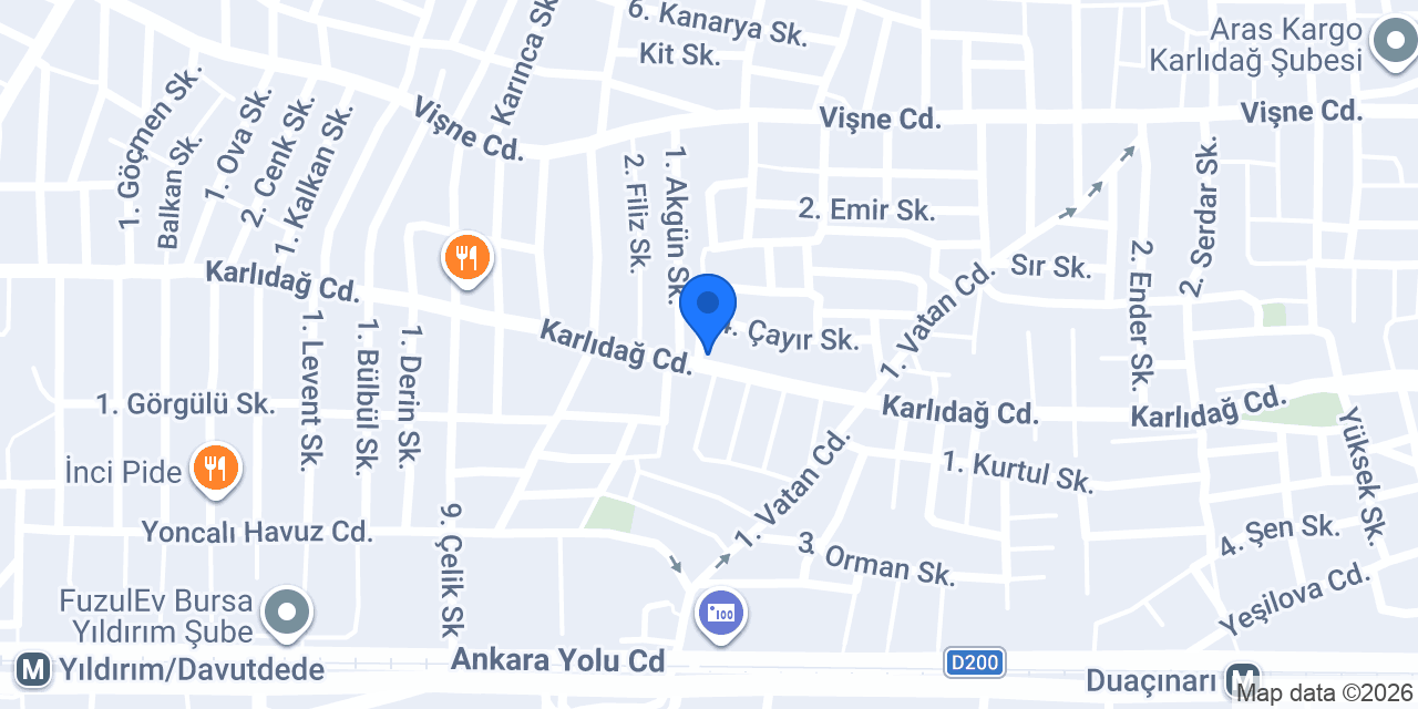 DEPAR OTO LASTİK ALİ ÖZCAN konumu
