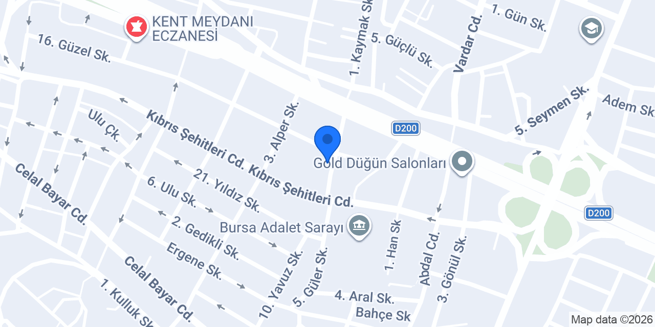 Konyalı İsa Usta Etliekmek Bursa Şubesi konumu