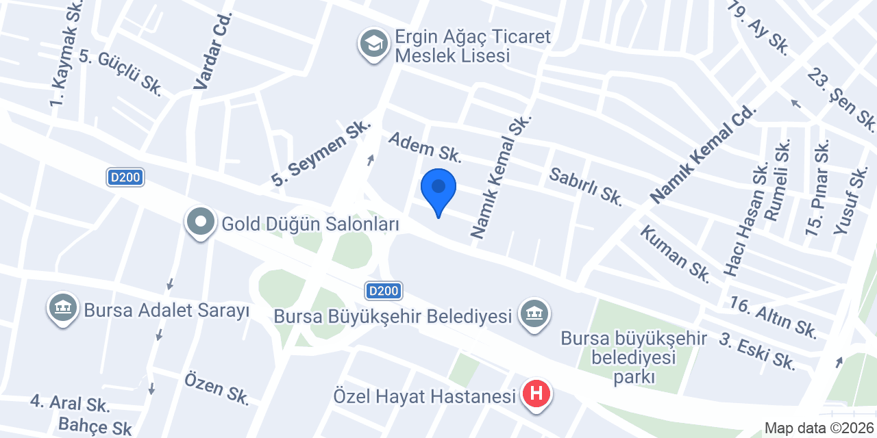 Şanlı Çiçekçilik konumu