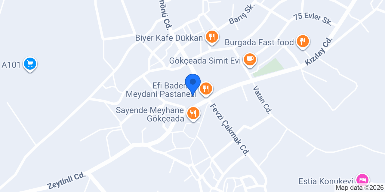 GÖKÇEADA ATALAY TAKSİ konumu