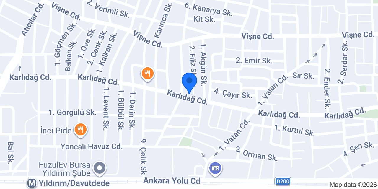 AKBAŞAK LTD.ŞTİ. konumu