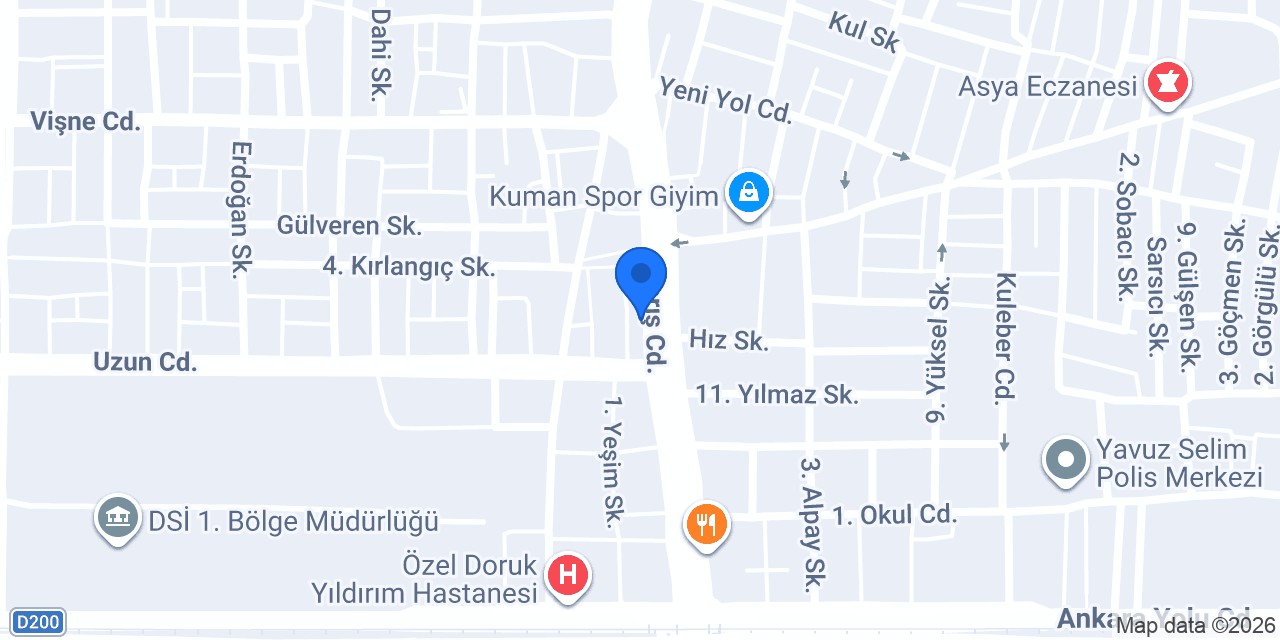 Yeşil Işık Sürücü Kursu konumu