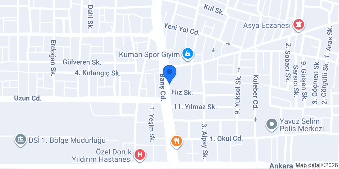 Efo İç Mimarlık & Mobilya Tasarım konumu