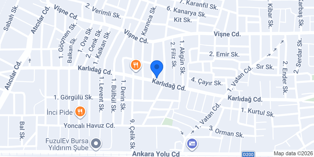 YÜCE ELEKTRİK BOBİNAJ konumu