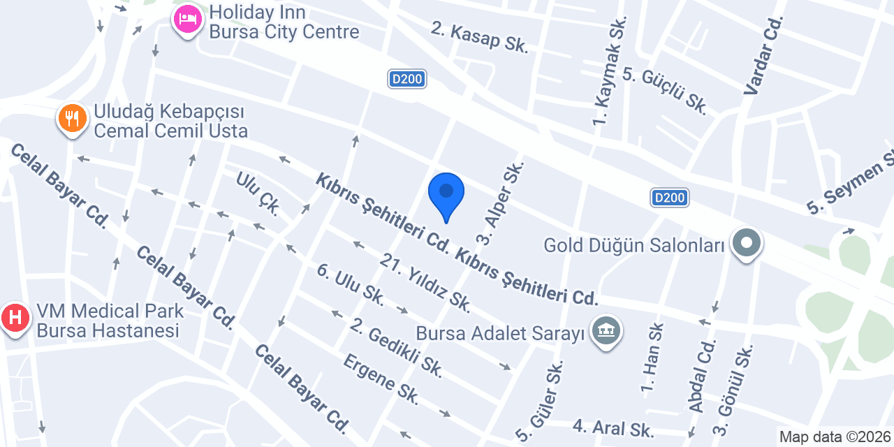 Gold Matbaa, Copy & Print Center konumu
