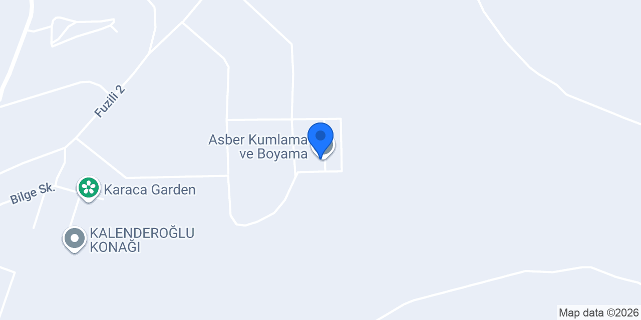 Asber Kumlama ve Boyama konumu