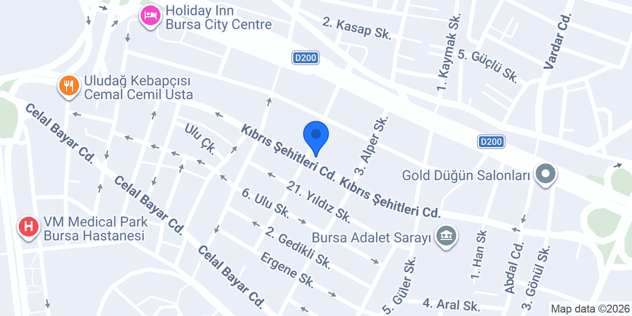 Bursa Avukat Onur SAKA konumu