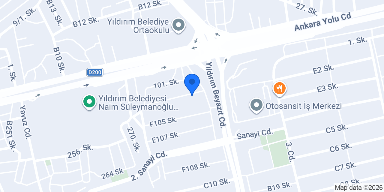 Özkaya Vinc konumu