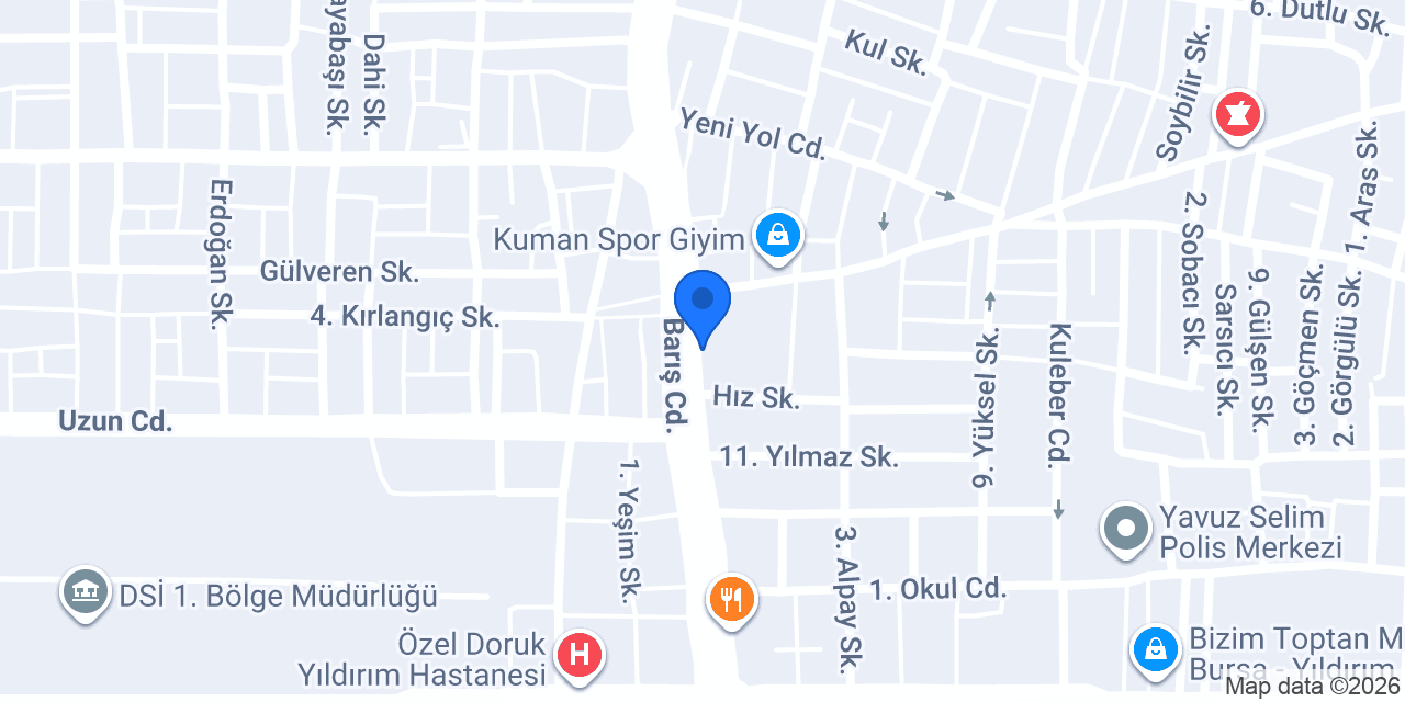 Ağaç Doğrama konumu