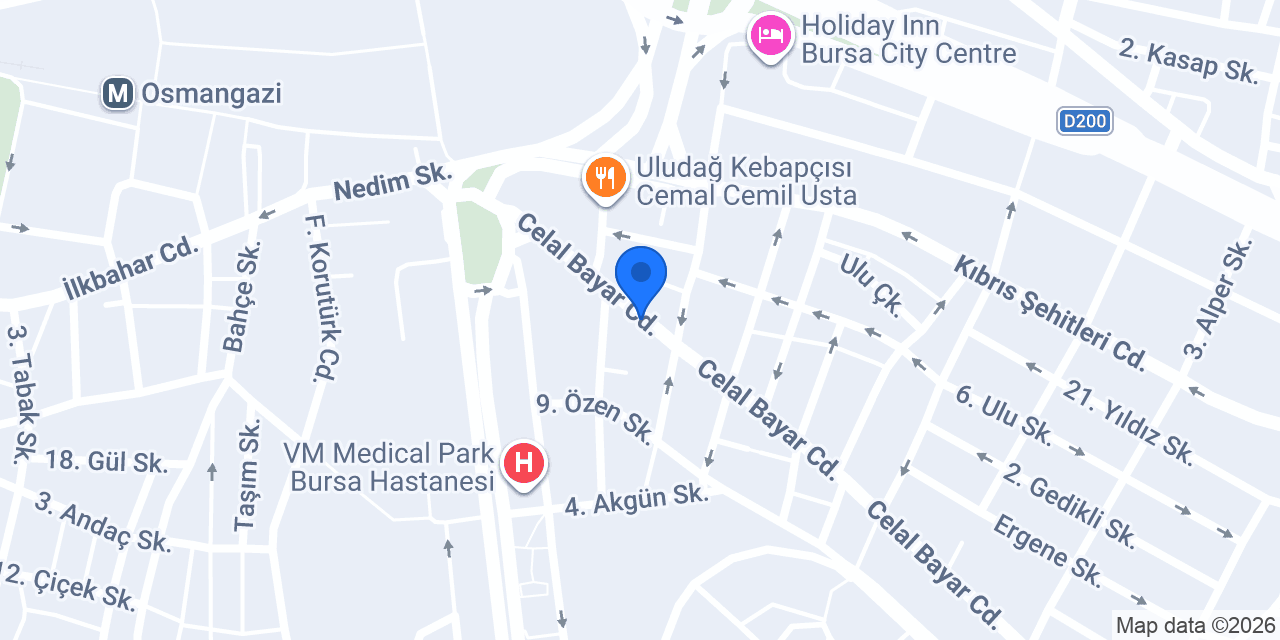 Bursa Çilingirim konumu
