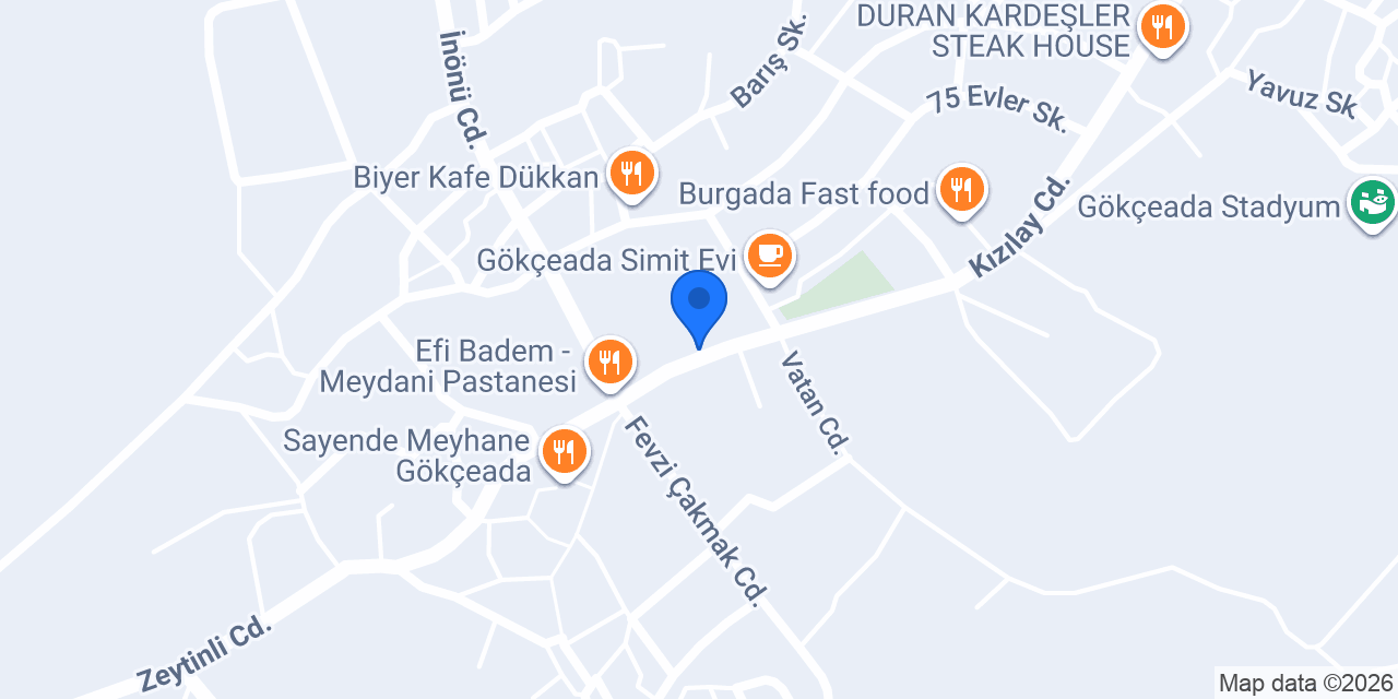 Gökçeada Gür Taksi (Ali Ebrar) konumu