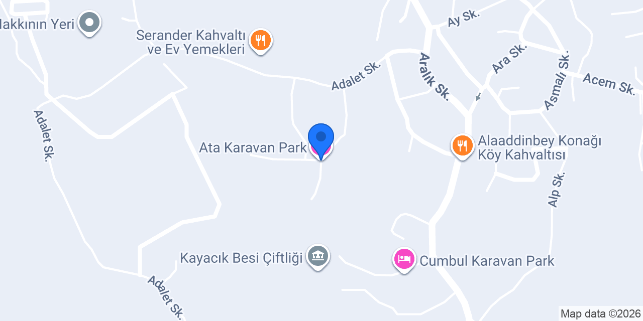 Ata Karavan Park konumu