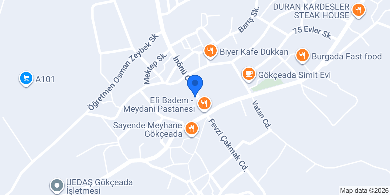Gökçeadadan UğurcanBey konumu