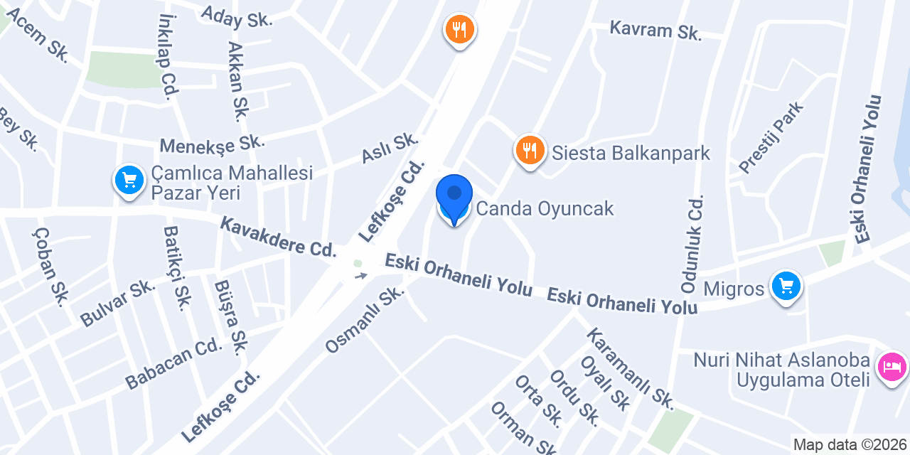 Canda Oyuncak konumu