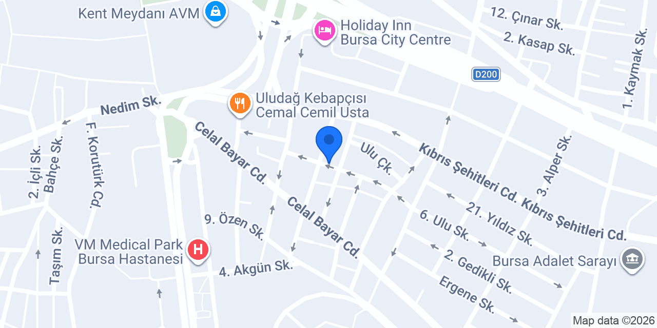 BURSA ÇİLİNGİR konumu