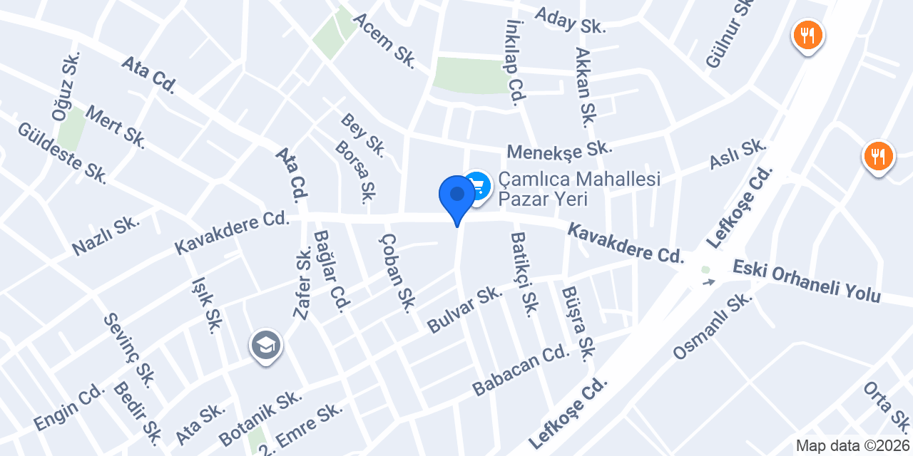 Çamlıca Yapı Market konumu