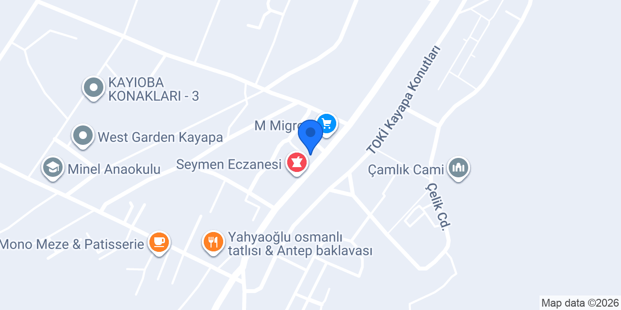 Fırından Bursa konumu