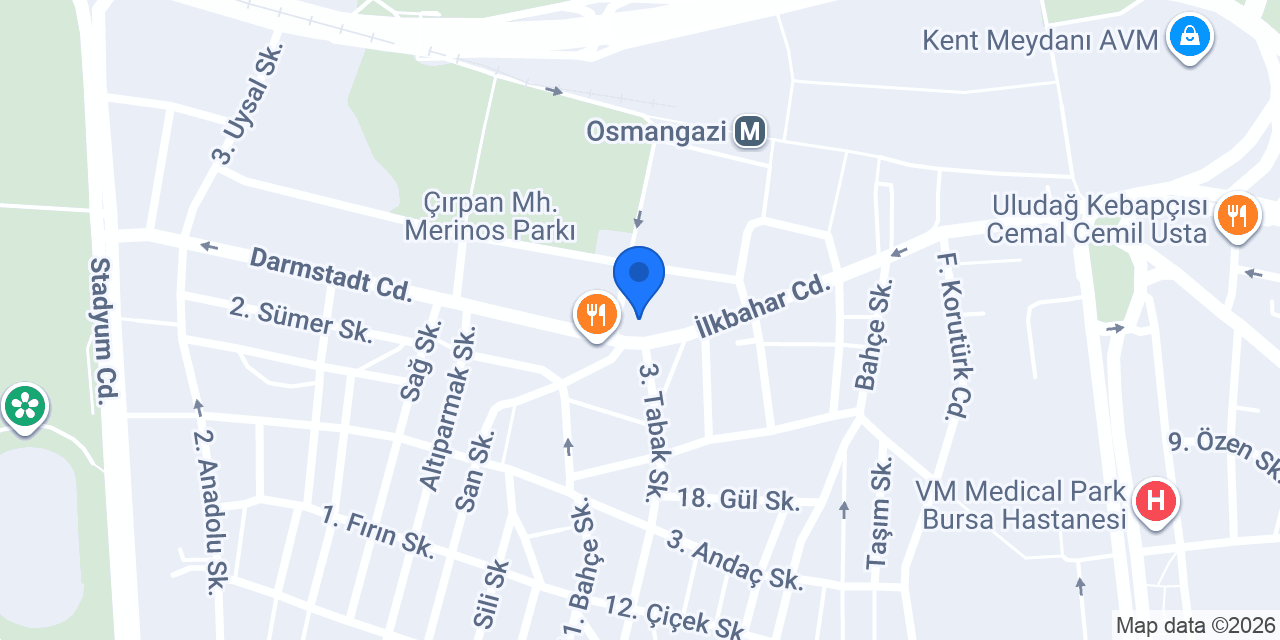 Kırık Çatal Pide Lahmacun konumu