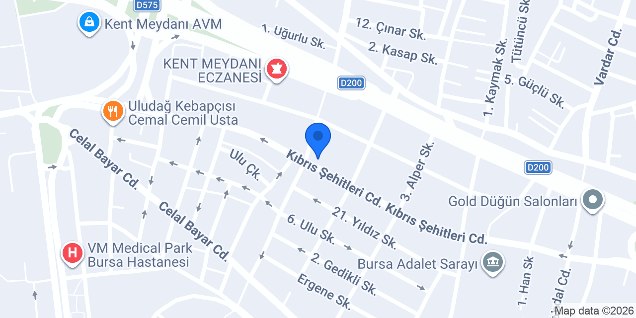 Çay Hukuk Bürosu konumu