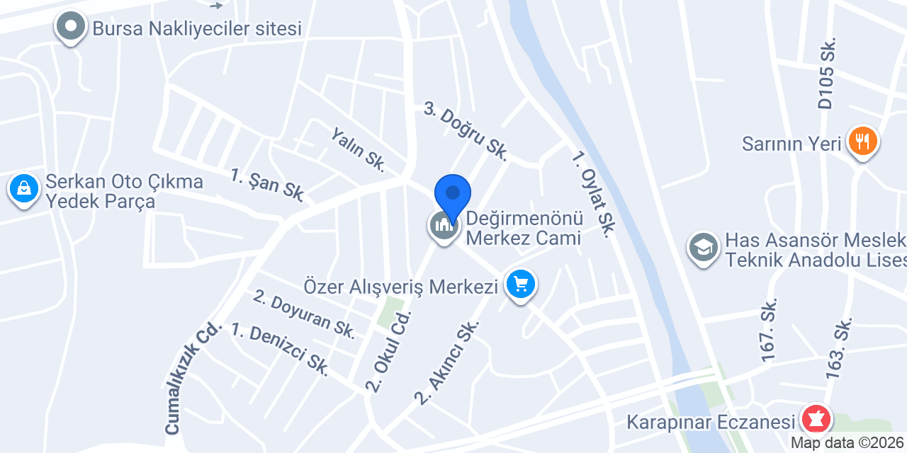 Değirmenönü Ekmek Fırını konumu